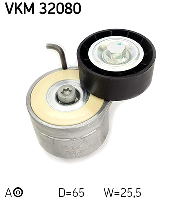 diržo įtempiklis, V formos rumbuotas diržas - VKM 32080 SKF